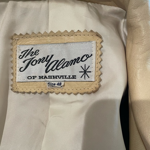 Vintage Tony Alamo Leather Jacket excellent condition still has bag. - Picture 4 of 13